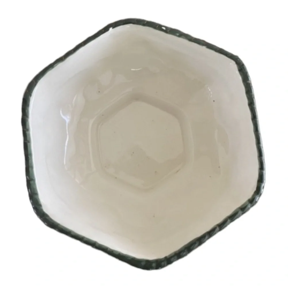 Fitz & Floyd Small Fruit Decor Serving or Candy Dish Bowl - 6 Sided